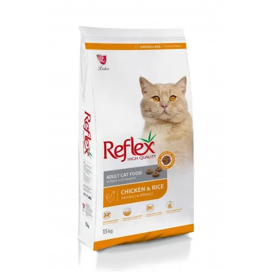 Reflex Chicken Adult Cat - Пълноценна храна за израснали котки от всички породи с пилешко месо 15 кг