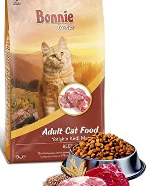Bonnie Cat Adult суха храна за котки с вкус на телешко - НАСИПНА за кг