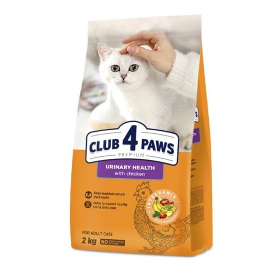 CLUB 4 PAWS Cat Adult Urinary  – Пълноценна суха храна за възрастни котки за „здрав уринарен тракт“ - НАСИПНА за кг