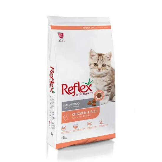 Reflex Kitten - Пълноценна храна за подрастващи котки от всички породи с пилешко месо - НАСИПНА за кг